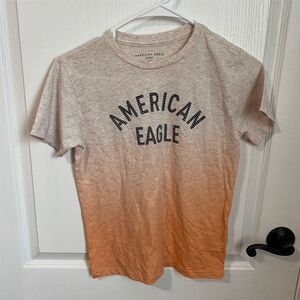 American Eagle Kids Dip-Dye Graphic Short Sleeve T-Shirt Size 12 Multicolor NWOT